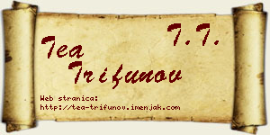 Tea Trifunov vizit kartica
